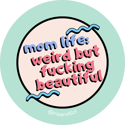 Vida de mamá Pegatina