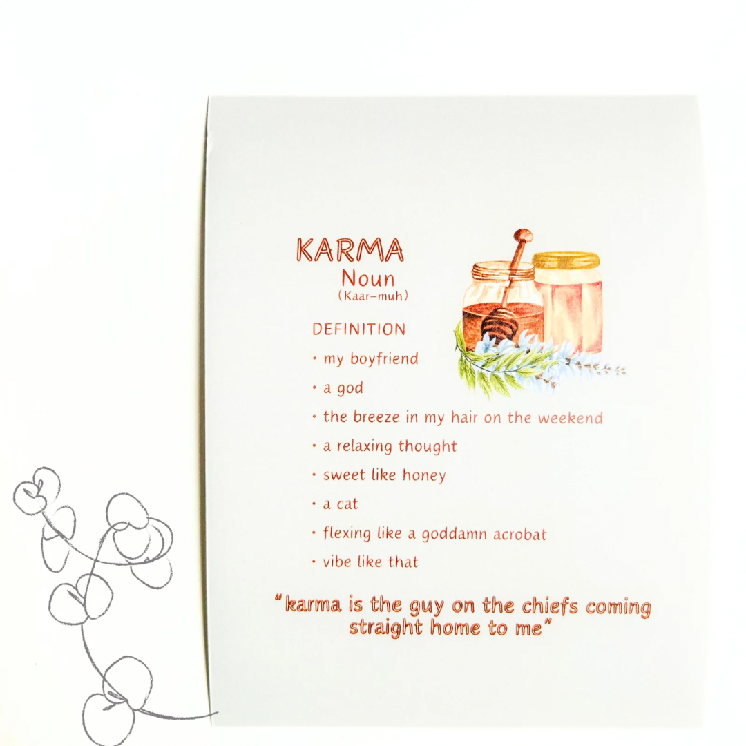 Tarjeta/Impresión de Karma