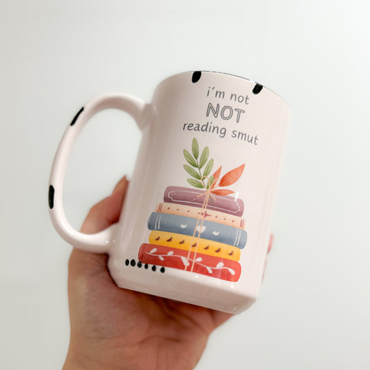 Leyendo obscenidad Taza