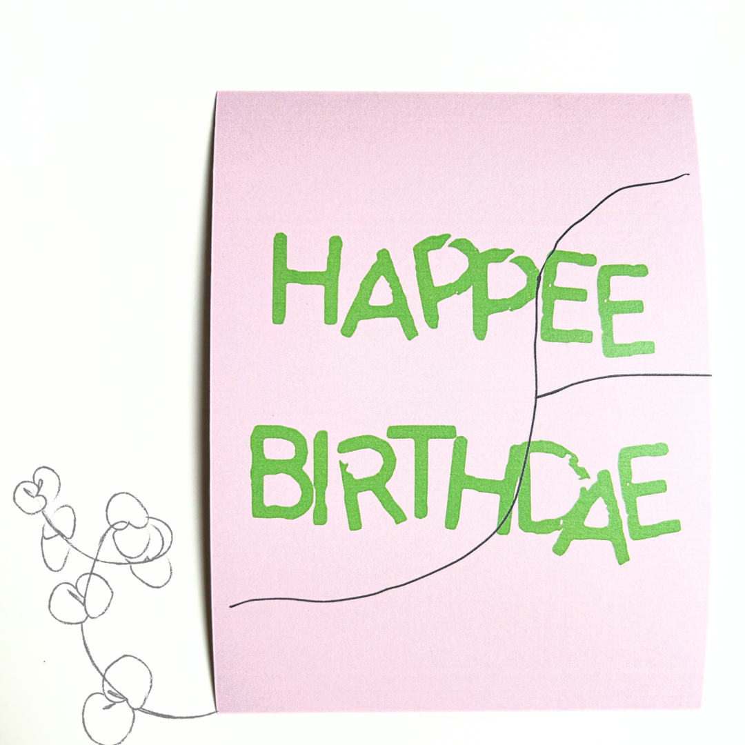 Tarjeta/impresión de cumpleaños HP