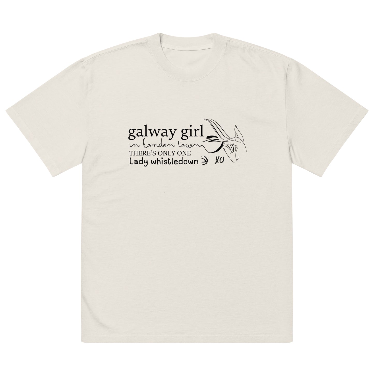 Oversized Galway Girl Bone t-shirt